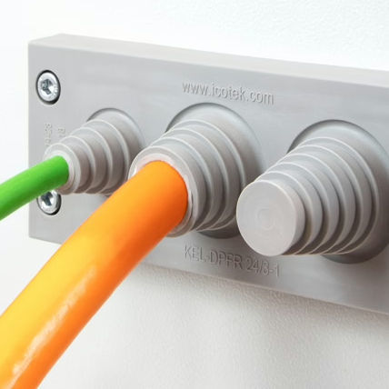Placa de entrada de cable IP54 - KEL-DPFR series - icotek GmbH & Co. KG - IP65 / IP66 / IP64
