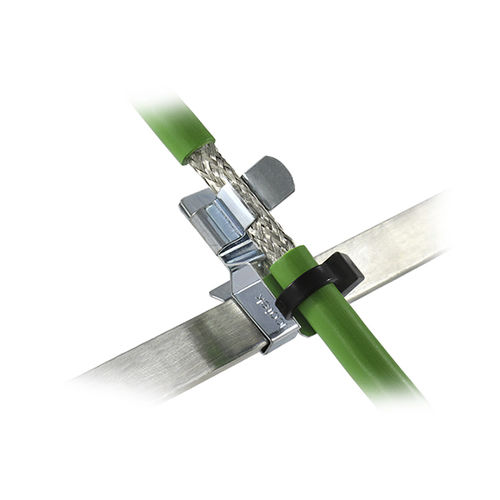 Abrazadera de cable de metal - SKL series - icotek GmbH & Co. KG - con blindaje CEM / con de montaje con tornillo / de puesta a tierra