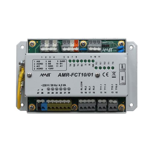 Autómata programable PLC en riel DIN - AMR-FCT10 - AMiT, spol. s r.o. - con E/S integradas / RS485