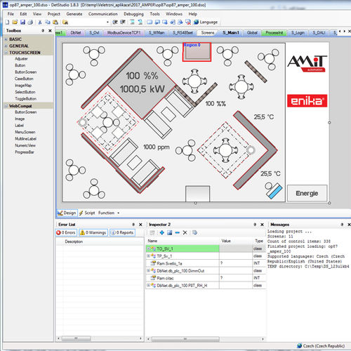 Software de supervisión - DetStudio  - AMiT, spol. s r.o. - de programación / de desarollo / de diseño