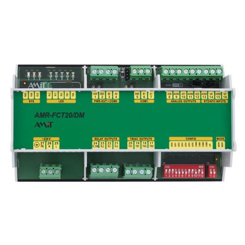 Autómata programable PLC para HVAC - AMR-FCT20 - AMiT, spol. s r.o. - en riel DIN / con E/S integradas / salidas analógicas
