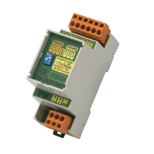 Convertidor de comunicaciones - DM-232TO485 - AMiT, spol. s r.o. - RS-232 / RS-485 / en riel DIN