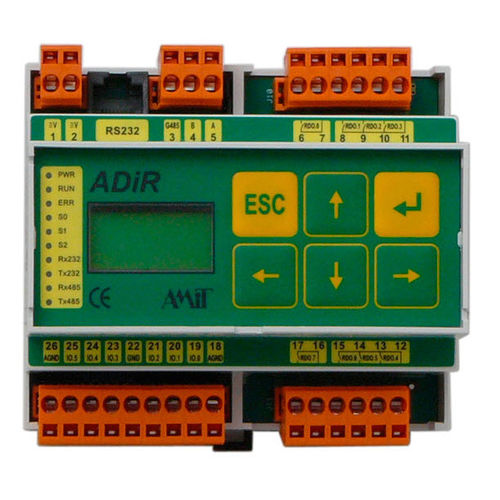 Autómata programable compacto - ADiR - AMiT, spol. s r.o. - box / en riel DIN / con E/S integradas