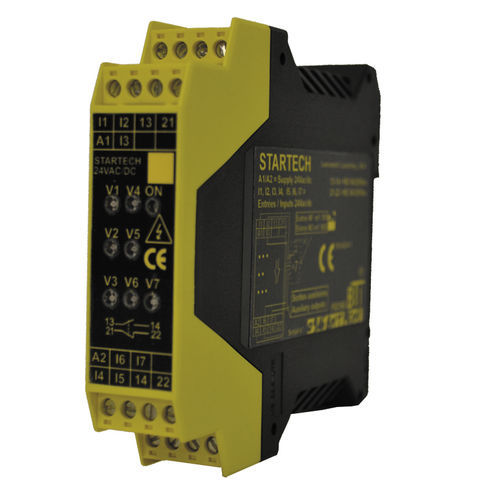 Relé de seguridad 1NA - STARTECH - COMITRONIC - BTI - 1NC / PNP / 24 Vcc