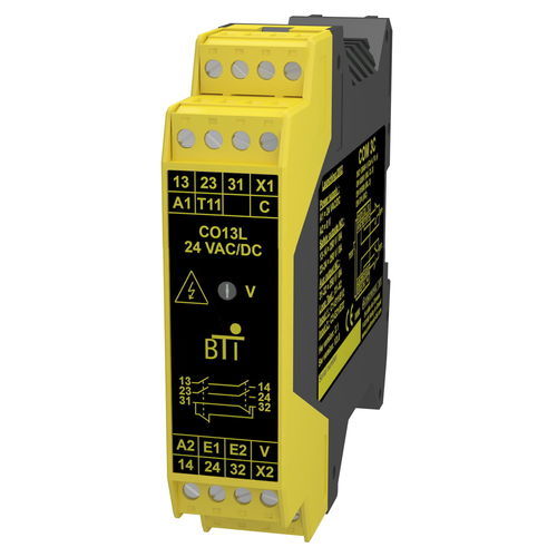 Relé de seguridad de parada de emergencia - CO13L - COMITRONIC - BTI - SIL / de dos canales / monocanal