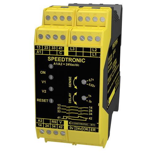 Relé de seguridad de parada de emergencia - SPEEDTRONIC N - COMITRONIC - BTI - 3NA / 1PNP / en riel DIN