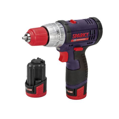 Taladradora atornilladora - BUR2 12Li-C HD - SPARKY Power Tools - sin cable / compacta / con variador de velocidad