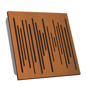 Panel sándwich alma de espuma - Wavewood BC Absorption CW VB Cherry - Vicoustic - cara contrachapada / para techo / acústico