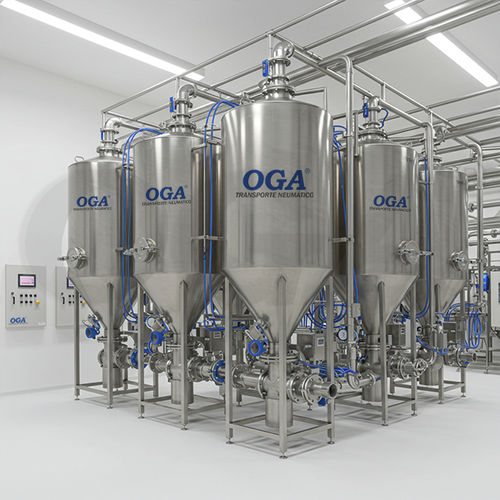 Sistema de transporte neumático continuo - OGA SISTEMVAC - para polvo / de manipulación / para materiales abrasivos