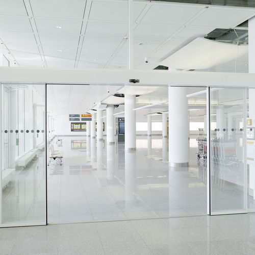 Puerta corredera - SST FLEX - dormakaba - peatonal / acristalados / para interior