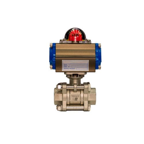 Actuador para válvula eléctrico - Redfluid SL - neumático / rotativo / de simple efecto