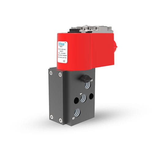 Electroválvula de control asistido - TFA1R - UFLOW AUTOMATION - de 5 vías / normalmente cerrada / normalmente abierta