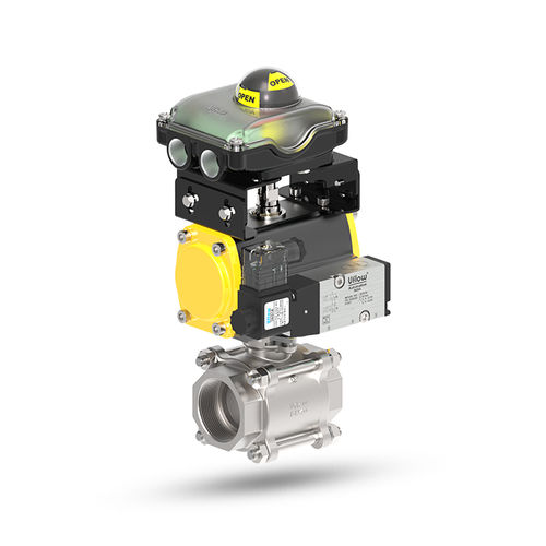 Válvula de bola - JC series - UFLOW AUTOMATION - con control neumático / de control / roscada