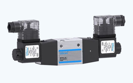 Distribuidor neumático de cajón - DCS-C series - UFLOW AUTOMATION - accionado neumáticamente / de 3/2 vías / de aluminio