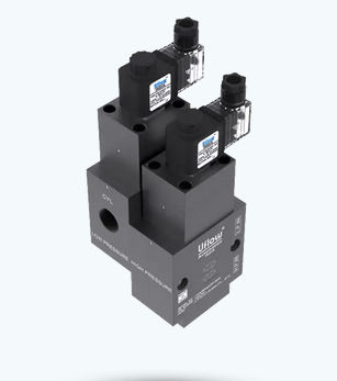 Electroválvula de control asistido - DCP series - UFLOW AUTOMATION - de 3/2 vías / normalmente cerrada / aire