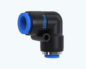 Racor neumático - VO-240812 - UFLOW AUTOMATION - push-in / codo de 90º / de plástico
