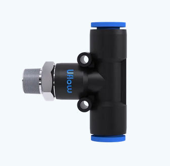 Racor neumático - VO - UFLOW AUTOMATION - roscado / en T / de plástico