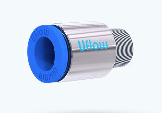 Racor neumático - VO series - UFLOW AUTOMATION - de encaje / roscado / de metal