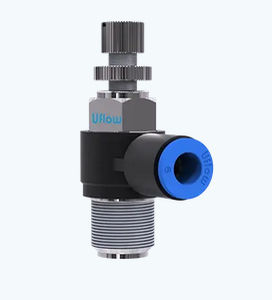 Racor neumático - VF-55 series - UFLOW AUTOMATION - roscado / en T / de latón