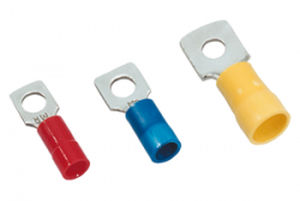 Terminal sin soldadura con horquilla - B100SRGF series - MECATRACTION - tubular / aislado / de cobre