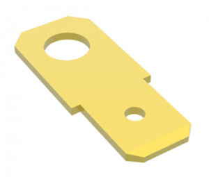 Terminal para soldar plana - 011xxV/DV/NV series - MECATRACTION - sin aislamiento eléctrico / de latón
