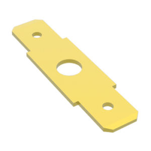 Terminal para soldar plana - 012xxV/DV/NV series - MECATRACTION - sin aislamiento eléctrico / de latón