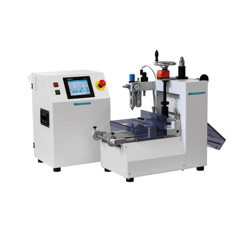Máquina de corte de cuchilla - ST-OB Series - Metzner Maschinenbau GmbH - para textiles / de film de plástico / de tubos