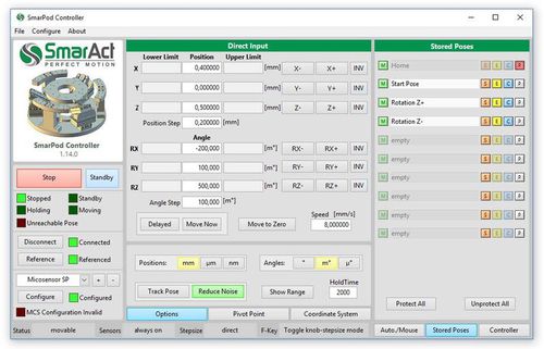 Software de mando - SmarAct GmbH - de interfaz / de posicionamiento