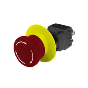 Botón pulsador con cabeza fungiforme - 41 series - Werner Electric GmbH - de parada de emergencia / redondo / electromecánico