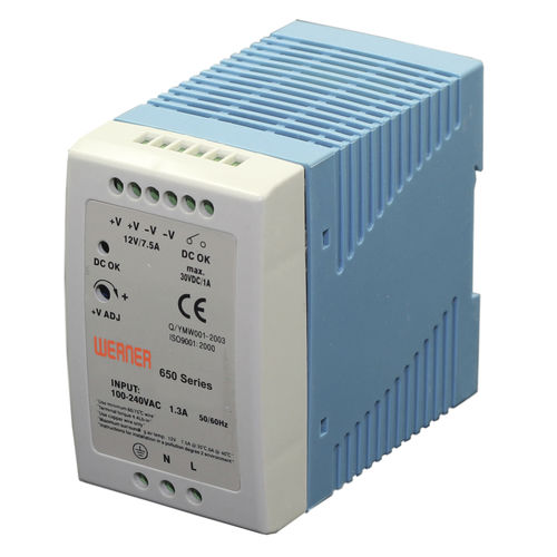 Alimentación eléctrica en riel DIN - 650 series - Werner Electric GmbH - DC/DC / AC/DC / de salida simple