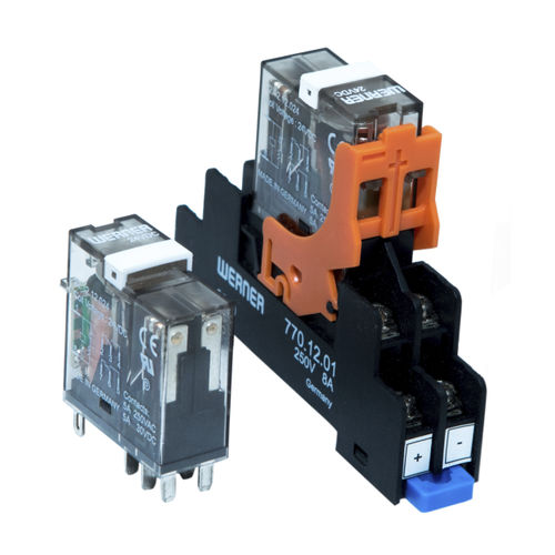 Relé electromecánico 24 Vcc - 22 Series - Werner Electric GmbH - 12 Vcc / 110 V CC / 110 V CA