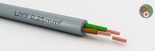 Cable eléctrico de alimentación - 601250211 - MediKabel GmbH - DIN / aislado / multifilar