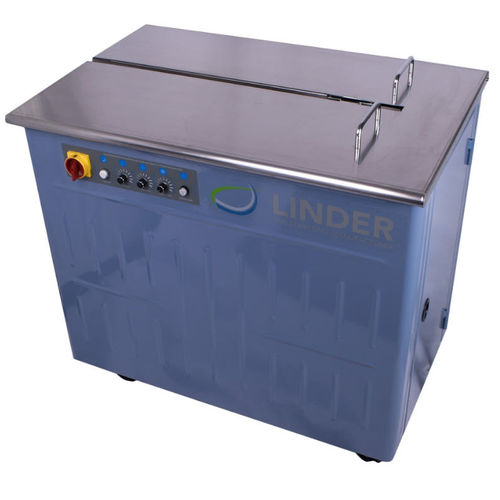 Flejadora semiautomática - BASIC+ - Linder GmbH - para cajas de cartón / vertical