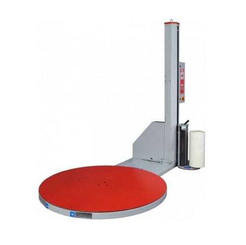 Enfundadora automática - Rotarion-SMART - Linder GmbH - con plataforma giratoria / vertical