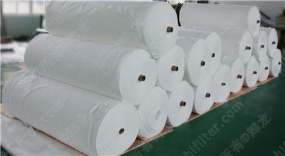 Materia filtrante de poliéster - 1 - 200 µm - Guangzhou Longhuilong Filter Co., Ltd - de aire / no tejida