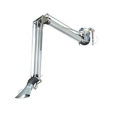 Brazo de extracción de pared - EPX series - Airbravo Srl - flexible / para humo / para polvo