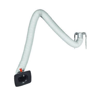 Brazo de extracción de pared - EK series - Airbravo Srl - flexible / de aspiración / de humos de soldadura