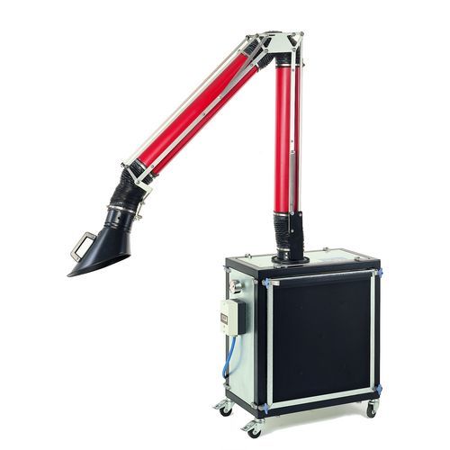 Extractor de humo móvil - D - Airbravo Srl - para la industria / con filtro seco / con brazo de extracción