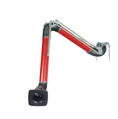 Brazo de extracción de pared - EG series - Airbravo Srl - doble / para humo / de aspiración