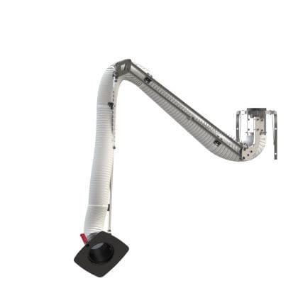 Brazo de extracción fijo - EJ series - Airbravo Srl - flexible / para polvo / de aspiración