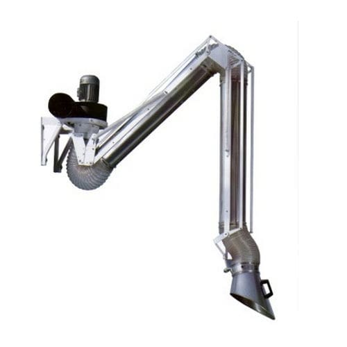 Brazo de extracción de pared - EPI series - Airbravo Srl - flexible / para polvo / de aspiración