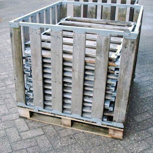 Caja-palé de madera - MPG.b80 - ZAMKO - apilable / normalizada / reutilizable