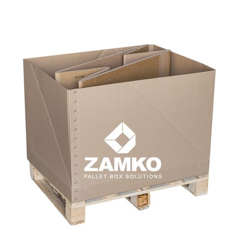 Caja-palé de cartón - KLN.d60 - ZAMKO - de transporte / industrial / para productos a granel