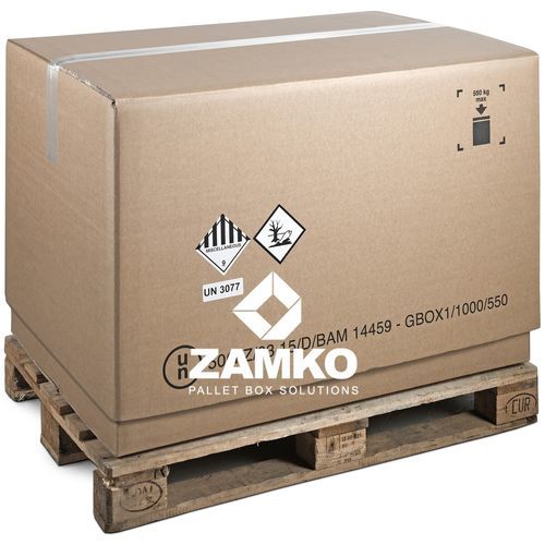 Caja-palé de cartón - KUN.e80 - ZAMKO - de transporte / homologado UN