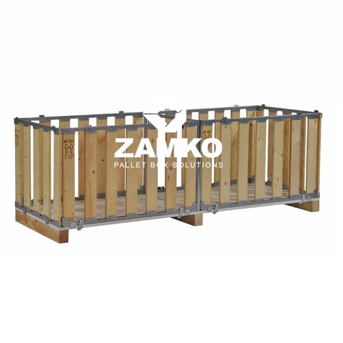 Caja-palé de madera - MPB.g80 - ZAMKO - para almacenamiento / de transporte / apilable