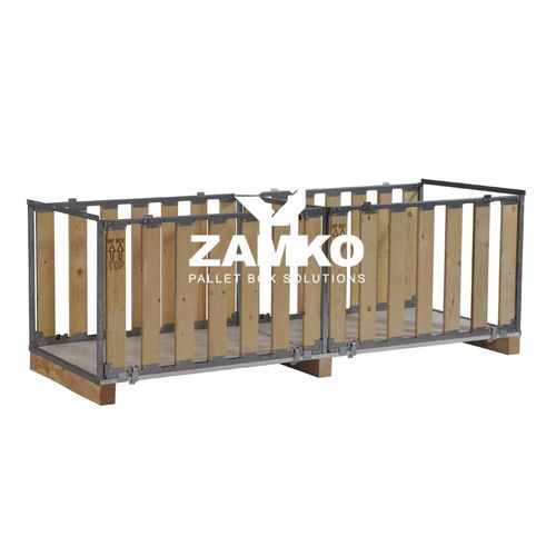 Caja-palé de madera - MPB.f70.W2 - ZAMKO - para almacenamiento / de transporte / reutilizable