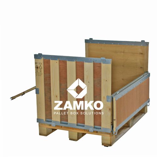 Caja-palé de contrachapado - MPB.e70.F2C - ZAMKO - para almacenamiento / plegable / reutilizable