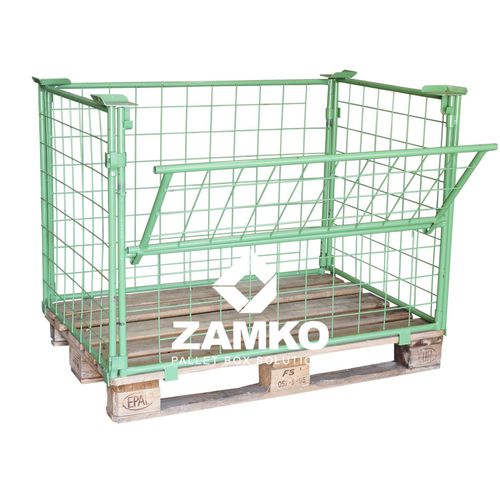 Caja-palé de acero - SBN.e80.F - ZAMKO - para almacenamiento / plegable / apilable