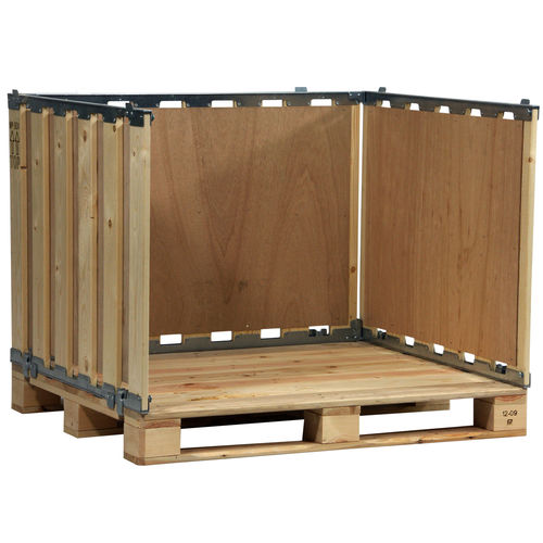 Caja-palé de contrachapado - MPB.e70.C - ZAMKO - para almacenamiento / plegable / reutilizable