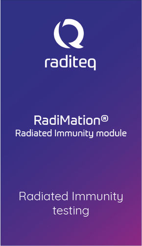 Software para prueba - RadiMation Radiated Immunity module (RMC1001A#010) - Raditeq B.V. - de medición